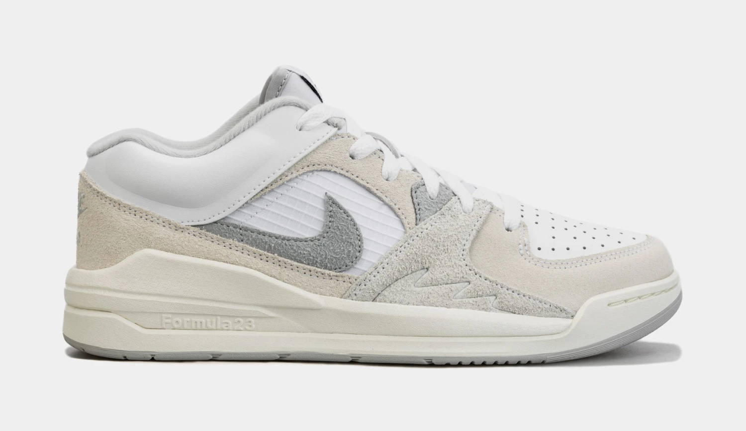 Jordan Stadium 90 Mens Basketball Shoes (White/Grey) 3 Jordan Stadium 90 Mens Basketball Shoes (White/Grey)