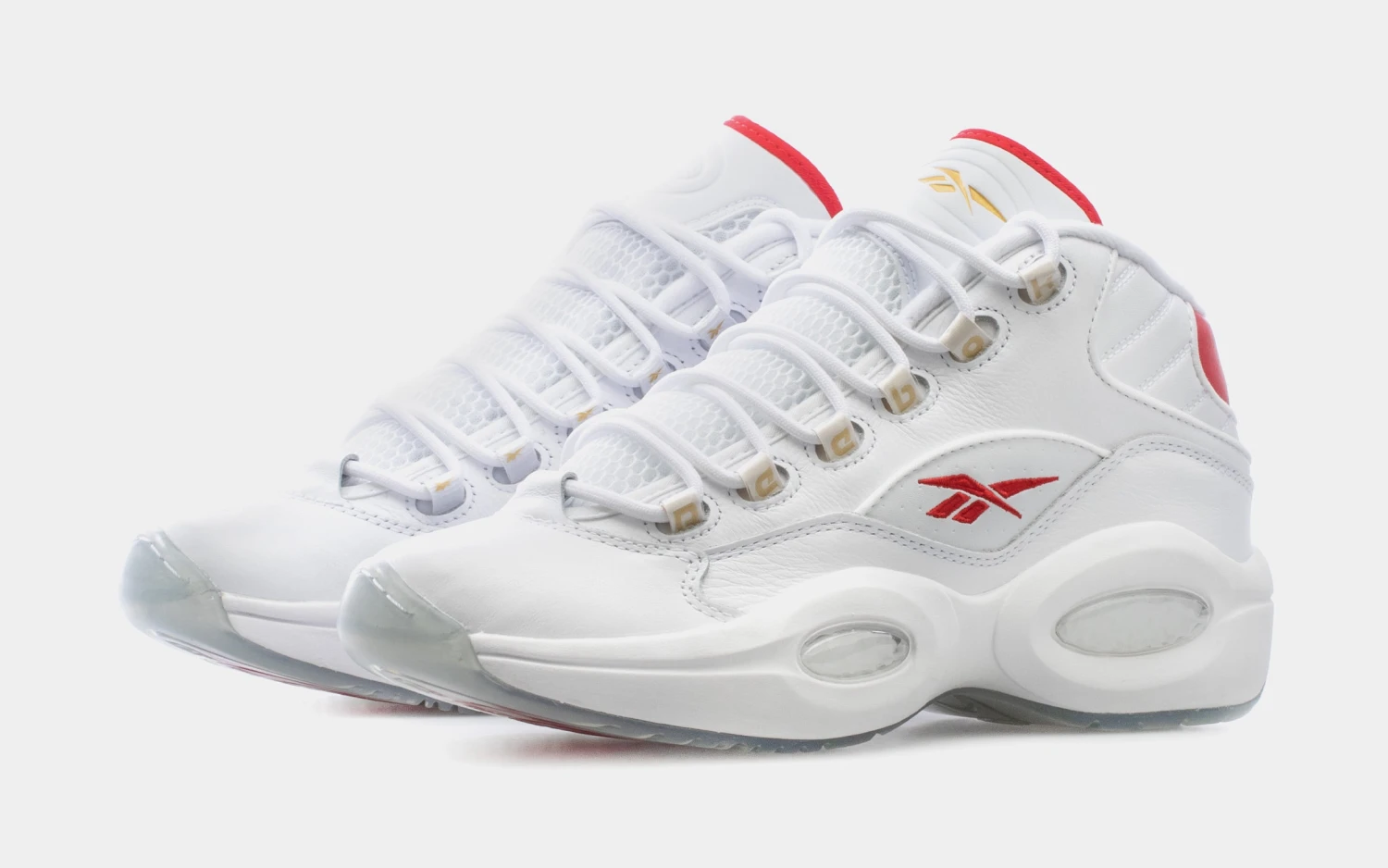 Reebok Question Mid Dr. J Mens Basketball Shoes (White/Red) 6 Reebok Question Mid Dr. J Mens Basketball Shoes (White/Red) - Image 4