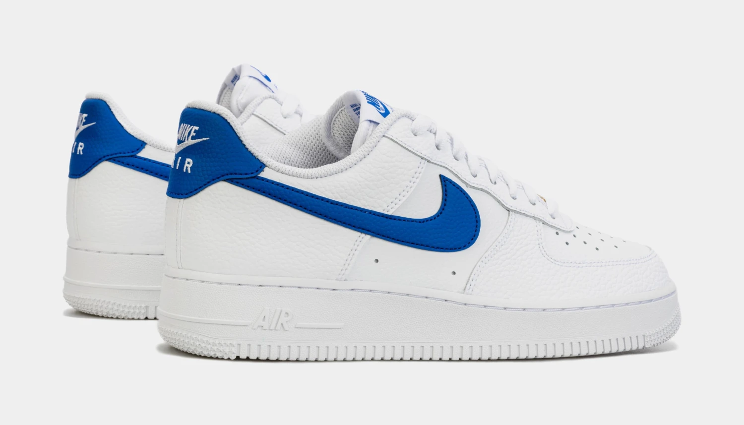 Nike Air Force 1 Low Mens Lifestyle Shoes (White/Blue) 8 Nike Air Force 1 Low Mens Lifestyle Shoes (White/Blue) - Image 6