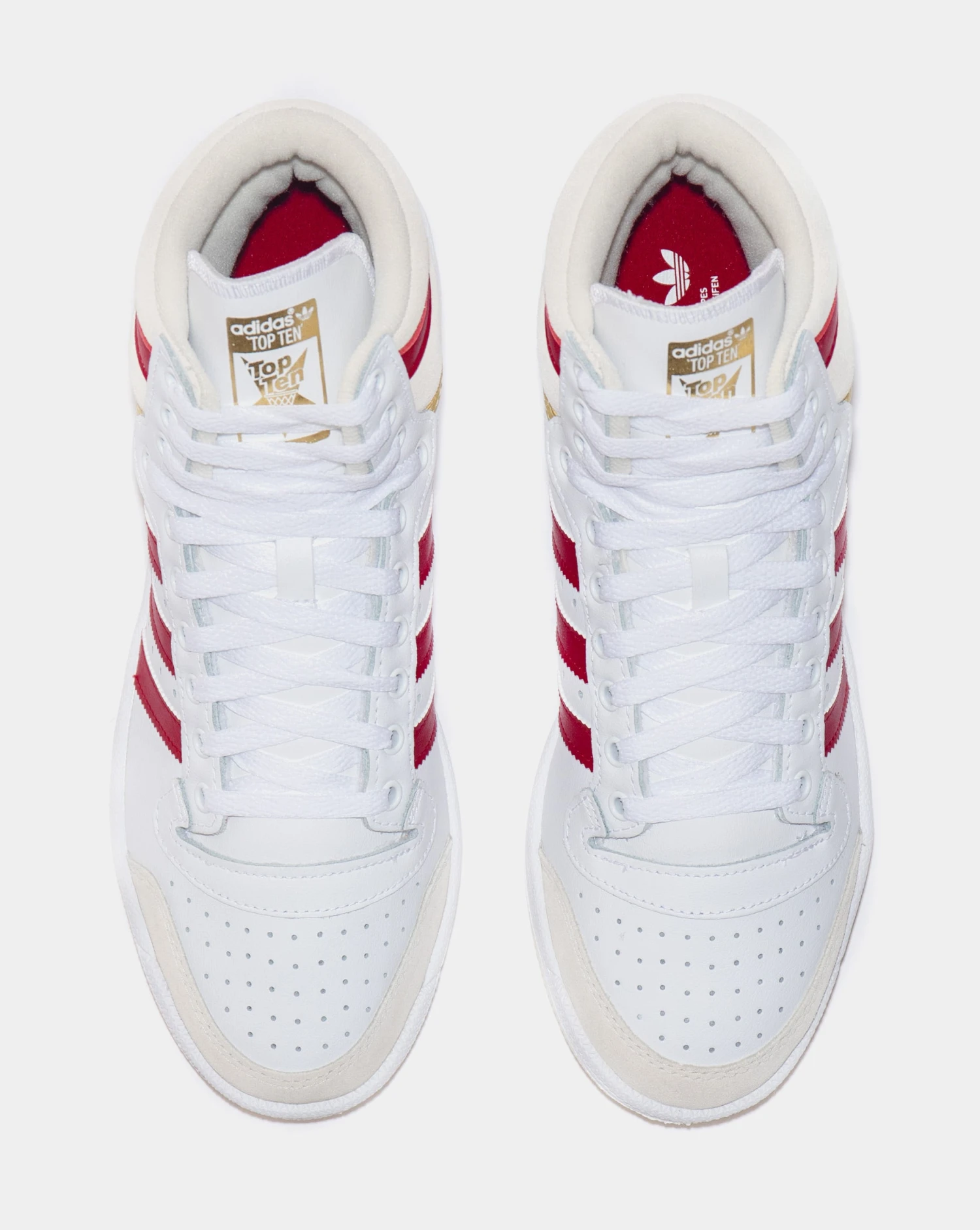 ADIDAS Top Ten Mens Basketball Shoes (Beige/Red) 7 ADIDAS Top Ten Mens Basketball Shoes (Beige/Red) - Image 5