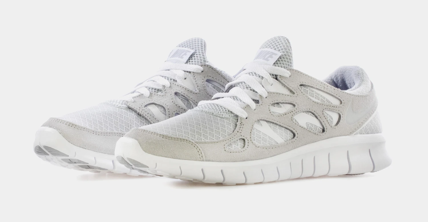 Nike Free Run 2 Mens Running Shoes (Wolf Grey/White) 6 Nike Free Run 2 Mens Running Shoes (Wolf Grey/White) - Image 4