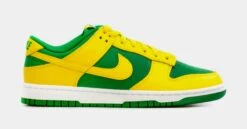 Nike Dunk Low Reverse Brazil Mens Lifestyle Shoes (Yellow/Green)