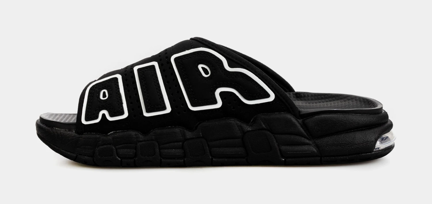 Nike Air More Uptempo Slide Mens Slides (Black) 4 Nike Air More Uptempo Slide Mens Slides (Black) - Image 2