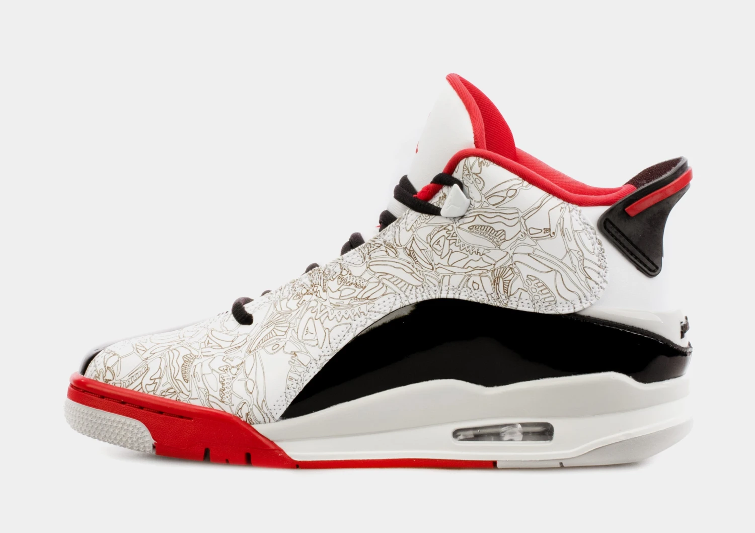 Jordan Dub Zero Mens Basketball Shoes (White/Red) 4 Jordan Dub Zero Mens Basketball Shoes (White/Red) - Image 2