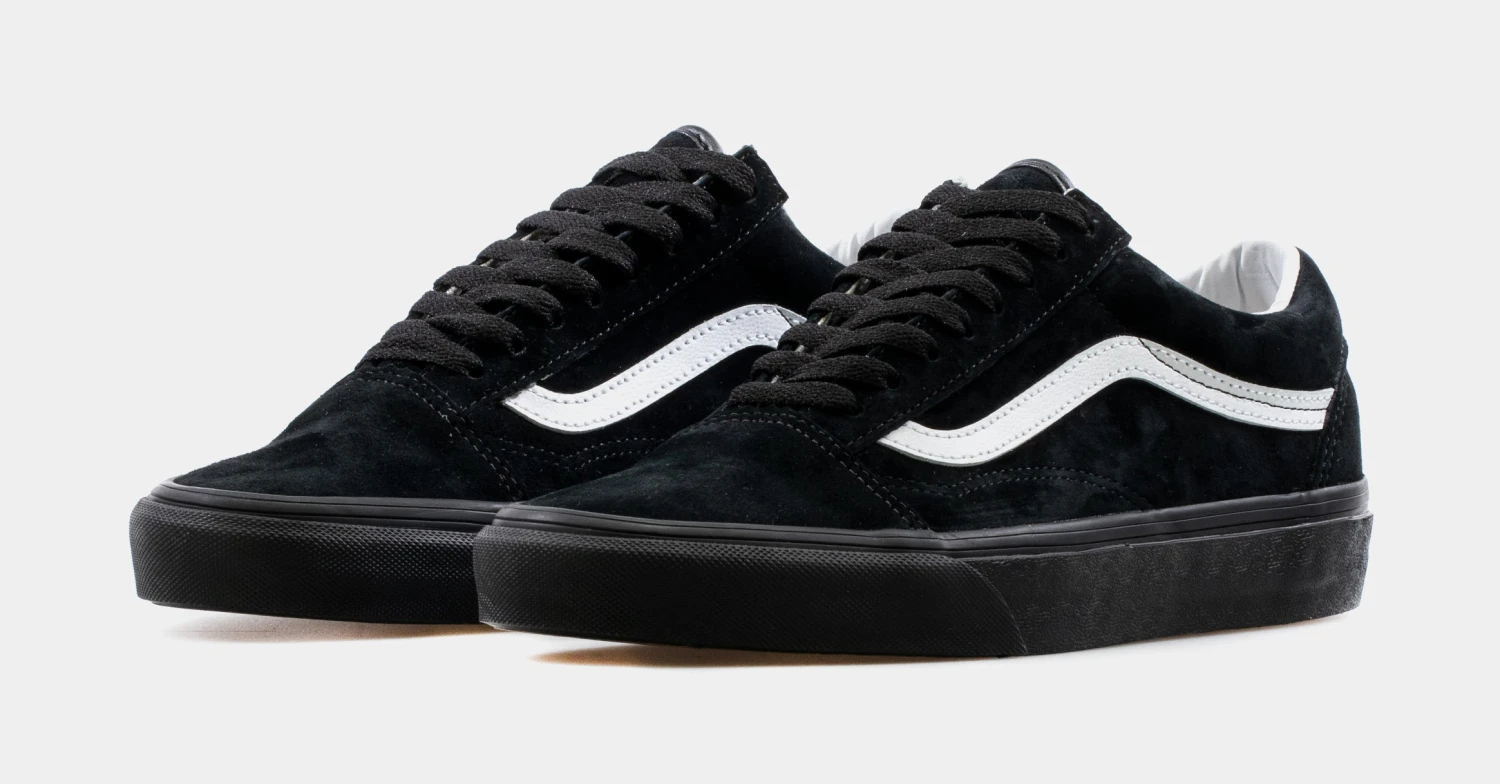 Vans Old Skool Pig Suede Mens Skateboarding Shoe (Black/Black) 5 Vans Old Skool Pig Suede Mens Skateboarding Shoe (Black/Black) - Image 4