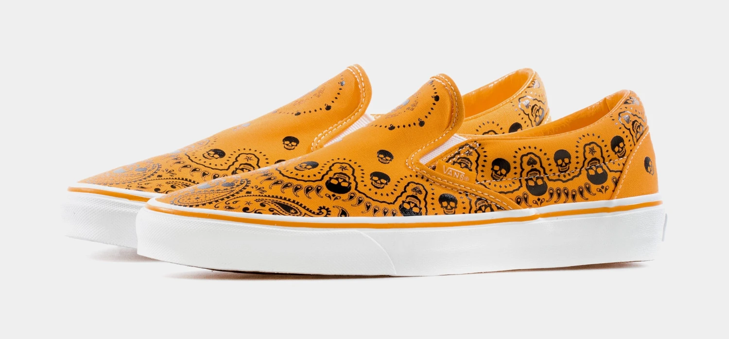 Vans Classic Slip On Mens Skate Shoe (Yellow) 6 Vans Classic Slip On Mens Skate Shoe (Yellow) - Image 4