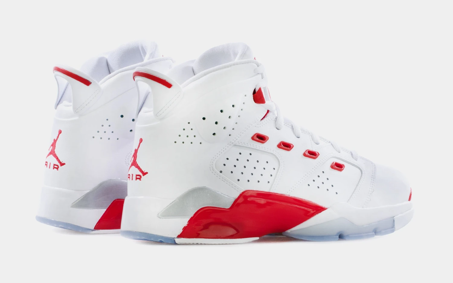 Jordan 6-17-23 Fire Red Mens Basketball Shoes (White) 8 Jordan 6-17-23 Fire Red Mens Basketball Shoes (White) - Image 6