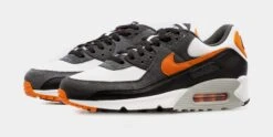 Nike Air Max 90 Mens Running Shoes (Grey/Orange) -FreshKicks Store d66dfaf2e03c0ff1818c4802d105118e