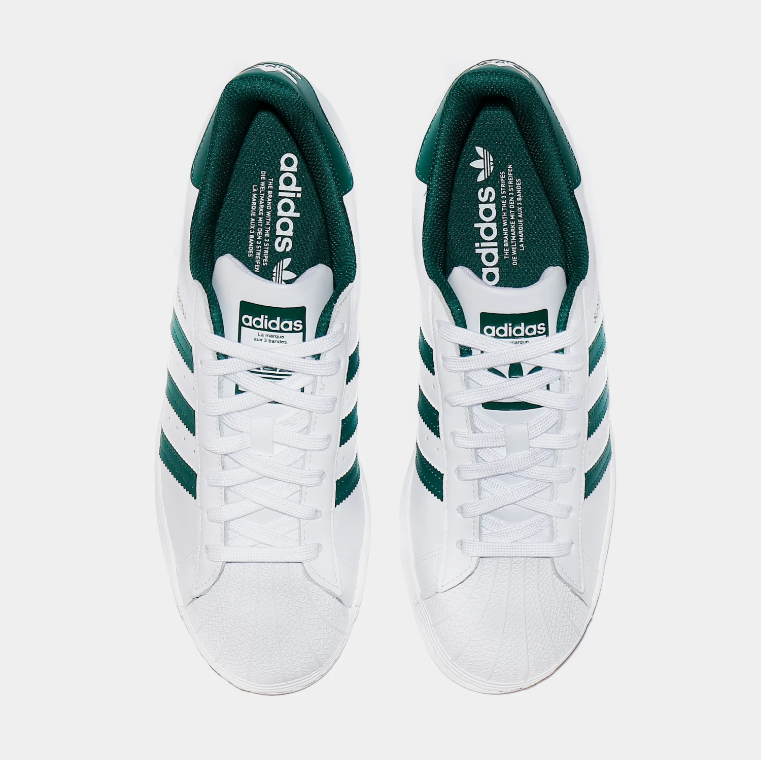 ADIDAS Superstar Mens Lifestyle Shoes (White/Green) 7 ADIDAS Superstar Mens Lifestyle Shoes (White/Green) - Image 5