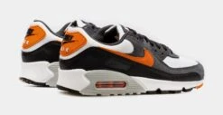 Nike Air Max 90 Mens Running Shoes (Grey/Orange) -FreshKicks Store d960c78036bb1003289d387e0f572140