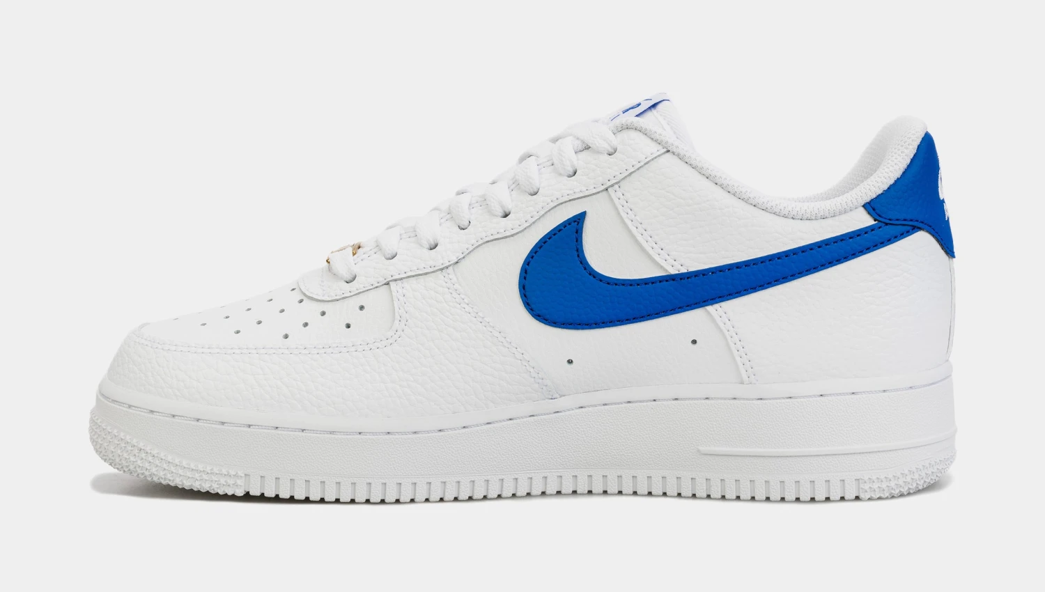 Nike Air Force 1 Low Mens Lifestyle Shoes (White/Blue) 4 Nike Air Force 1 Low Mens Lifestyle Shoes (White/Blue) - Image 2