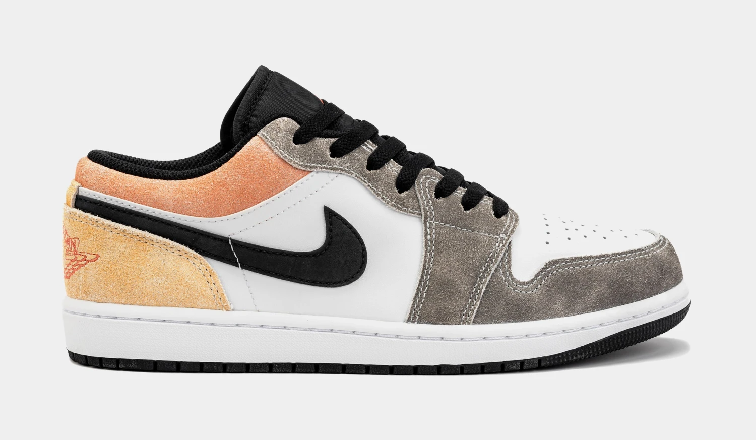 Air Jordan 1 Retro Low Flight Club Mens Lifestyle Shoes (Black/Grey) 3 Air Jordan 1 Retro Low Flight Club Mens Lifestyle Shoes (Black/Grey)