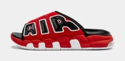 Nike Air More Uptempo Slides Mens Sandals (Red/Black) -FreshKicks Store e15f3bb16e088d457ed8f2d1c78e703d