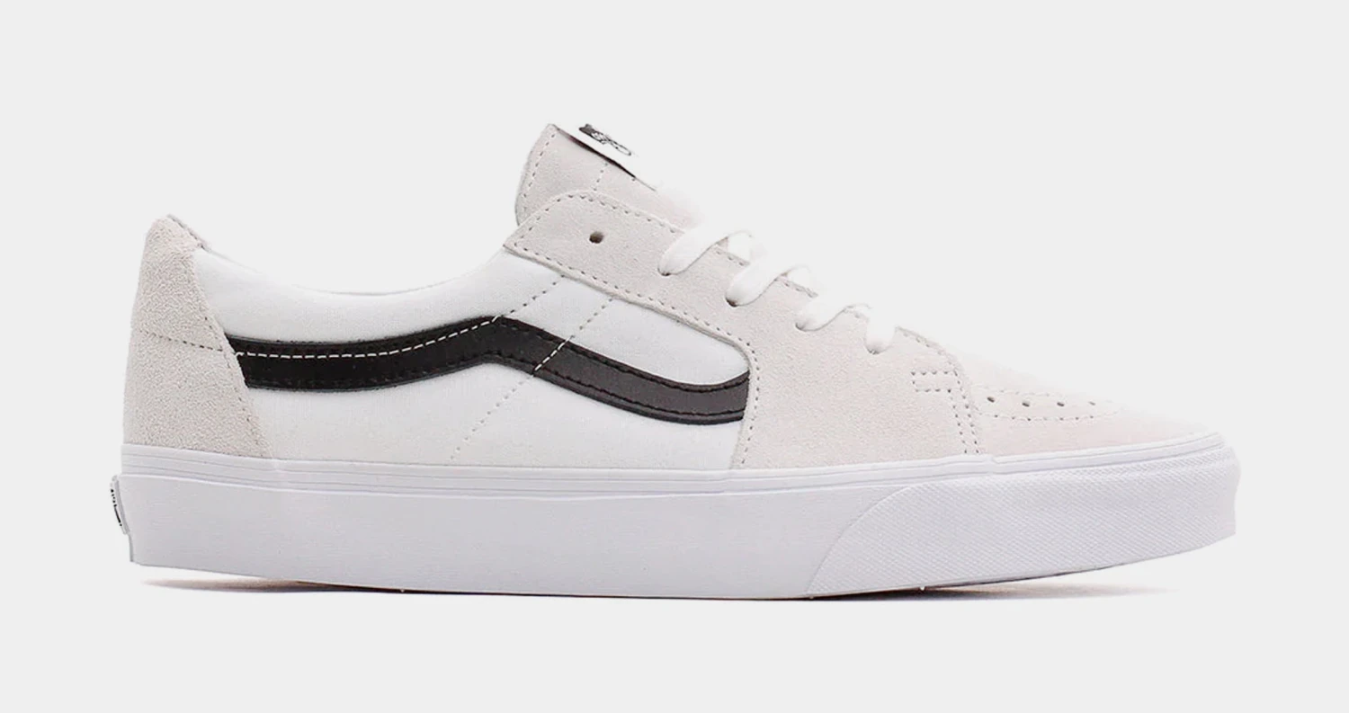 Vans SK8 Low Mens Skate Shoes (Beige/White) 3 Vans SK8 Low Mens Skate Shoes (Beige/White)