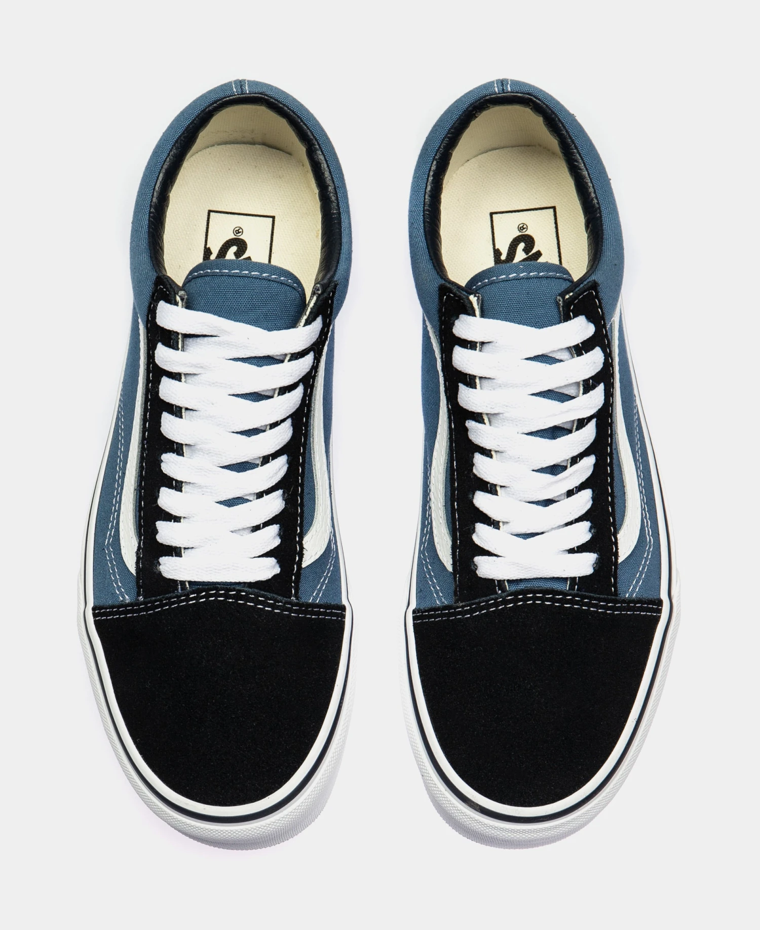 Vans Old Skool Low Mens Skate Shoe (Blue/Black) 6 Vans Old Skool Low Mens Skate Shoe (Blue/Black) - Image 5