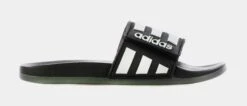 ADIDAS Adilette Comfort Adjustable Slides Mens Sandals (Black)
