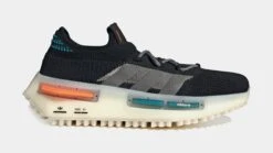 ADIDAS NMD_S1 Black Teal Orange Mens Running Shoes (Black/Grey)