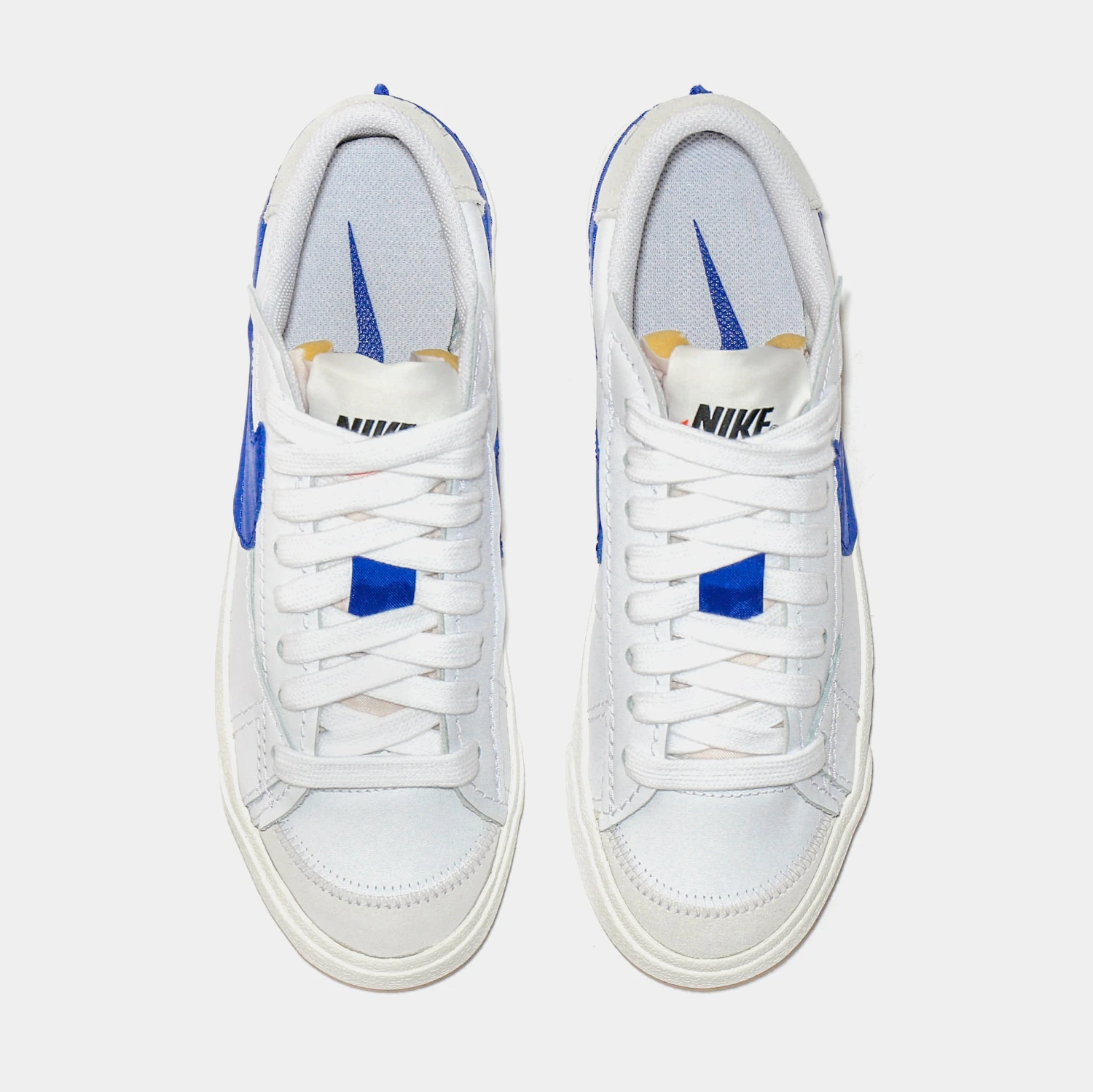 Nike Blazer Low '77 Jumbo Mens Lifestyle Shoes (White/Blue) 7 Nike Blazer Low '77 Jumbo Mens Lifestyle Shoes (White/Blue) - Image 5