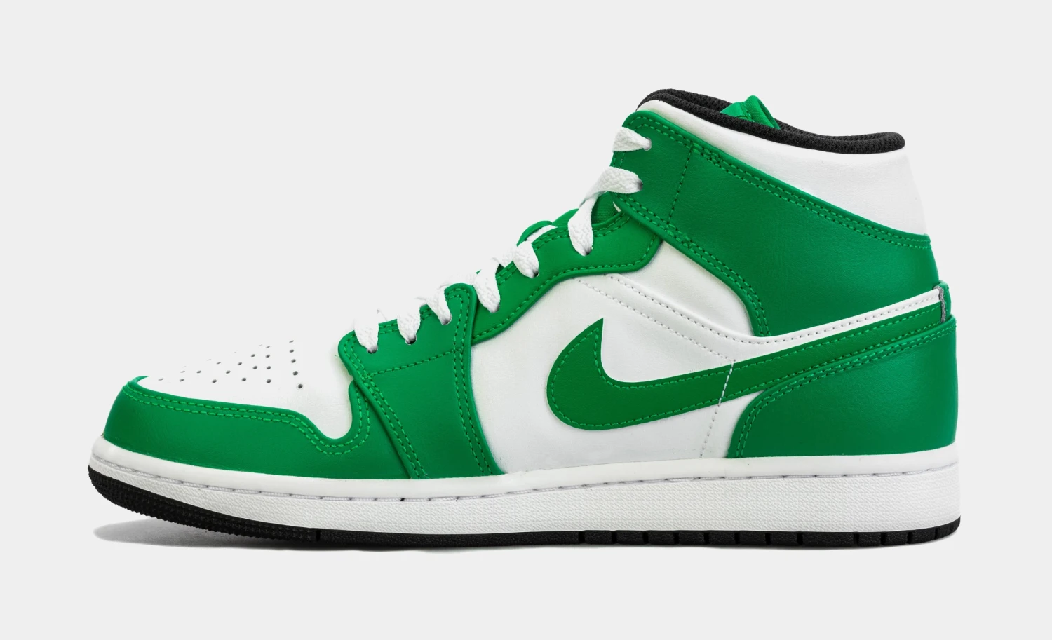 Air Jordan 1 Retro Mid Lucky Green Mens Lifestyle Shoes (White/Green) 4 Air Jordan 1 Retro Mid Lucky Green Mens Lifestyle Shoes (White/Green) - Image 2