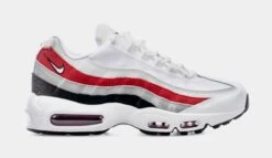Nike Air Max 95 Essential Mens Running Shoes (White/Red)