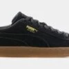 Puma Suede Gum Mens Lifestyle Shoes (Black)