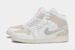 Air Jordan 1 Retro Mid SE Craft Mens Lifestyle Shoes (Beige/Grey) -FreshKicks Store fe40eead83b569047c2e0223d5bf10e3