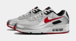Nike Air Max 90 Icons Mens Lifestyle Shoes (Silver/Red) 11 Nike Air Max 90 Icons Mens Lifestyle Shoes (Silver/Red) -FreshKicks Store fead41db9906e86cd65d32197d5f686a