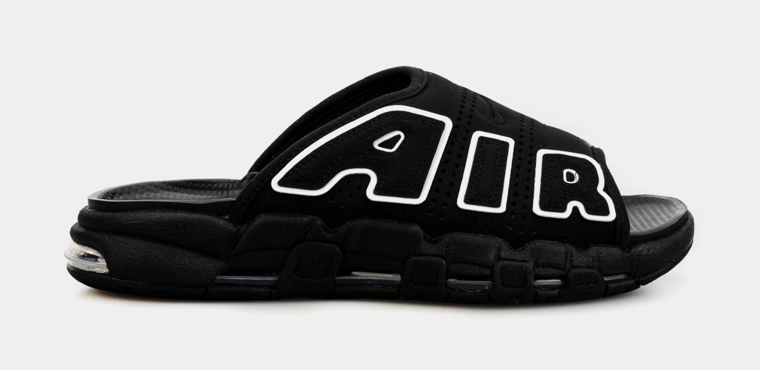 Nike Air More Uptempo Slide Mens Slides (Black) 3 Nike Air More Uptempo Slide Mens Slides (Black)